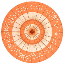 楽天市場】和傘 七五三（カラーオレンジ）の通販