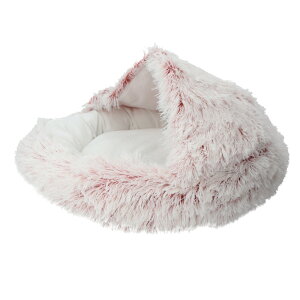 ペット ベッド ドーム 型 定番 ロングファー ベーシック フェイクファー 丸型 クッション マカロン ドーム型 マカロンベッド 冬ベッド 冬用ベッド 滑り止め付き ふかふか ふわもこ ふわふわ