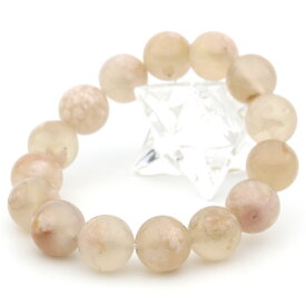 【お買い物マラソンSALE】＜チェリーブロッサムアゲート（桜瑪瑙、メノウ） 13mm〜14mm＞ブレスレット 10061453女性 男性 レディース メンズ 【ギフト対象】