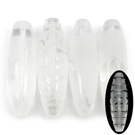 【P20+50%OFFクーポン】t1751 【1粒売り】＜5A級 透明水晶（クォーツ） 高級天珠 13種＞磨砂手彫り水晶天珠 Lサイズ 10043610パワーストーン バラ売り 天然石 女性 男性 レディース メンズ