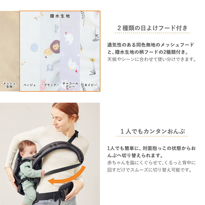 楽天市場】【20%OFF】angelette アンジェレッテベビーキャリアオン 