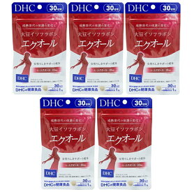 [5個セット]DHC 大豆イソフラボン エクオール 30日分 30粒 サプリメント dhc サプリ 女性 イソフラボン 美容 大豆 エイジングケア 健康 ディーエイチシー