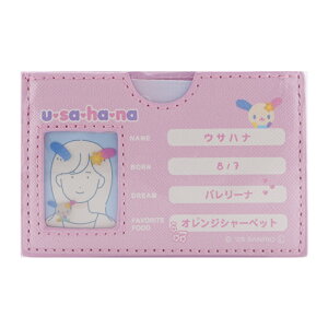 Sanrio �T�����I �L�����N�^�[�Y �}�C�i���o�[�J�[�h�P�[�X �J�[�h�P�[�X �E�T�n�i W96×H62×D3mm���� ���� �v���[���g[�M�t�g���b�s���O�Ή�]