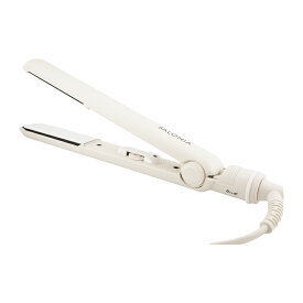SALONIA サロニア ストレートヘアアイロン 24mm ホワイト SL-004SW マイナスイオン 専用耐熱ポーチ付き[ギフトラッピング対応]