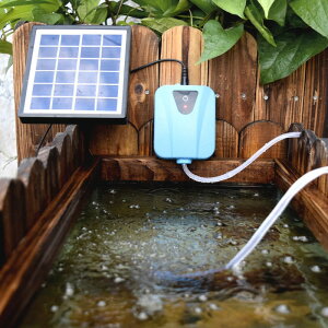 ソーラー充電式 エアポンプ 太陽光充電 電源不要 USB充電 ポータブル エアーポンプ 庭池 釣り 酸素 池ポンプ タンク 水槽 魚 屋外 アウトドア 送料無料 ###ソーラーTYN-ZYB###