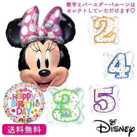 ミニーマウス【送料無料】 バルーン 誕生日 ミニー　お祝い キャラクター ギフト パーティ Birthday Balloon Party ディズニー disney minnie mouse 風船 装飾 あす楽