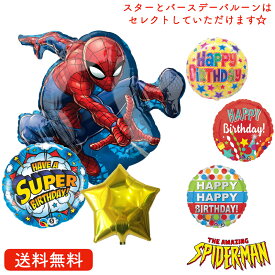バースデー プレゼント バルーン サプライズ ギフト パーティー Birthday Balloon Party 風船 誕生日 誕生会 お祝い スパイダーマン バースデー ST マーベル アベンジャーズ