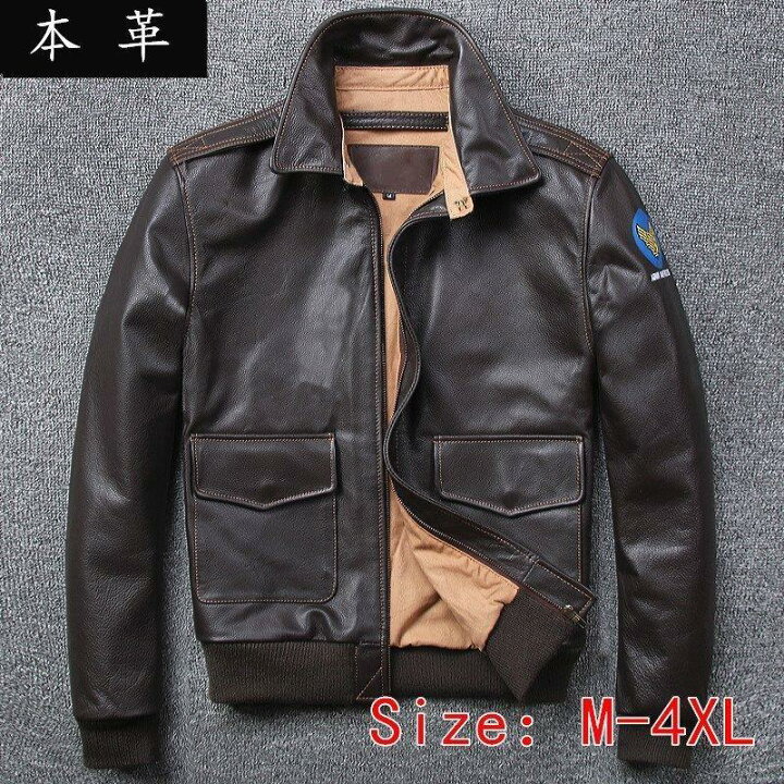 楽天市場】人気新品 牛革 復刻 ジャケット フライトジャケット 
