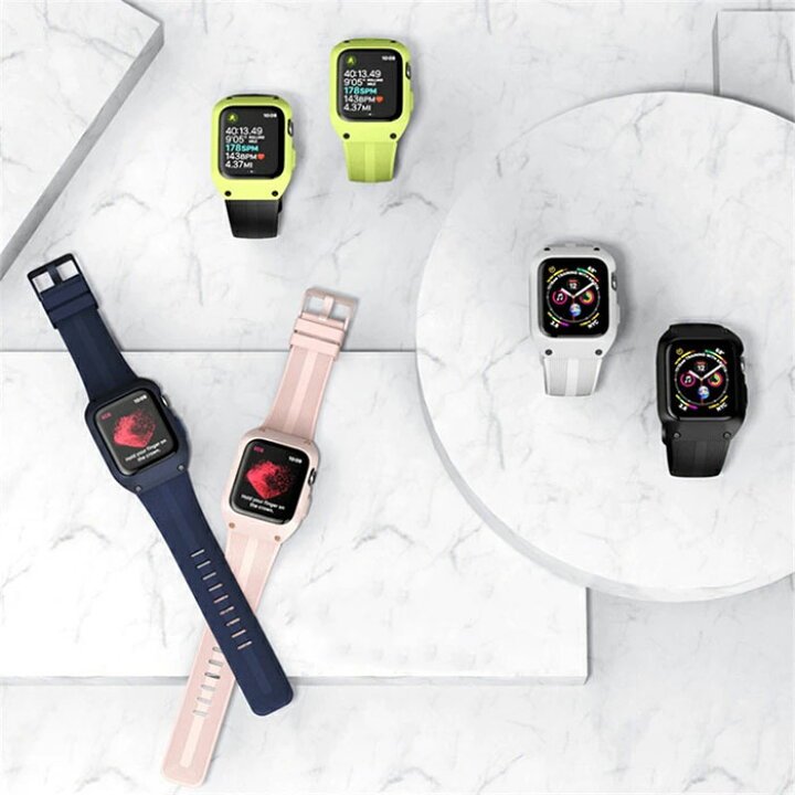 楽天市場】送料無料 Apple watch バンド カバー 一体型 Apple watch 