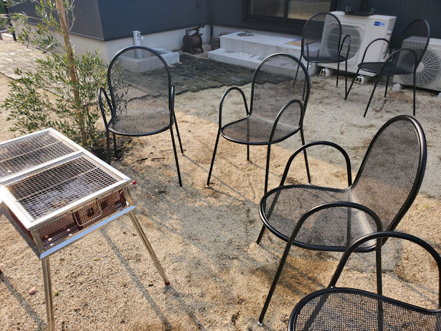 楽天市場】ガーデンチェア スチール製 ガーデンチェア アイアン 椅子