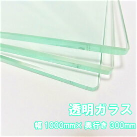 強化ガラス 天板 ガラス棚板用 透明強化ガラス W1000×H300×T8mm