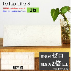 Tatsu-tileS【タツタイル】高機能室内タイル 1枚 おためし 天然の空気清浄機！タツタイルS[1枚] 《 脱臭 消臭 調湿 空気 タイル おしゃれ かわいい 消臭効果 半永久 》 消臭 調湿 防カビ 抗菌 リラックス インテリア ケープラン