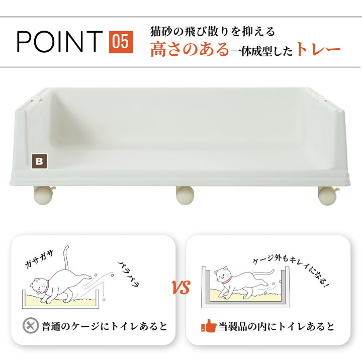 楽天市場】【ポイント10倍！4/17まで】【爪とぎポール付】猫 ケージ 