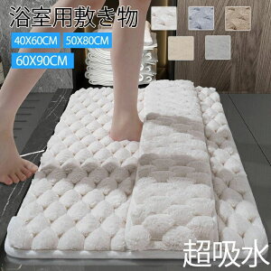 バスマット マット 足ふきマット トイレマット マイクロファイバー お風呂 玄関 抗菌 防臭 珪藻土より 衛生的 快適 滑りにくい ずれにくい 丸洗い ふわふわ おしゃれ かわいい 新生活 40*60 50*
