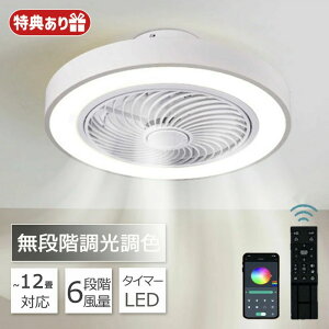 シーリングファン シーリングファンライト LED 照明器具 6畳 8畳 12畳 DCモーター サーキュレーター 調光 調色 オシャレ 天井照明 シーリングライト 北欧風 空気循環 省エネ 節電 リビング 寝室