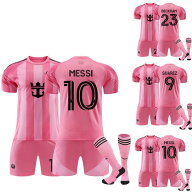 25/26マイアミ ホーム 大人用、子供用サッカーユニフォーム トレーニングウェア10番メッシサッカーウェア…