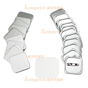 正方形37mm 角丸 安全ピンパーツセット 100個 SD-N3/N4共通 異形缶バッジ部材 安全ピンタイプ 手作り カンバーチ製作機材 手動 スクエア