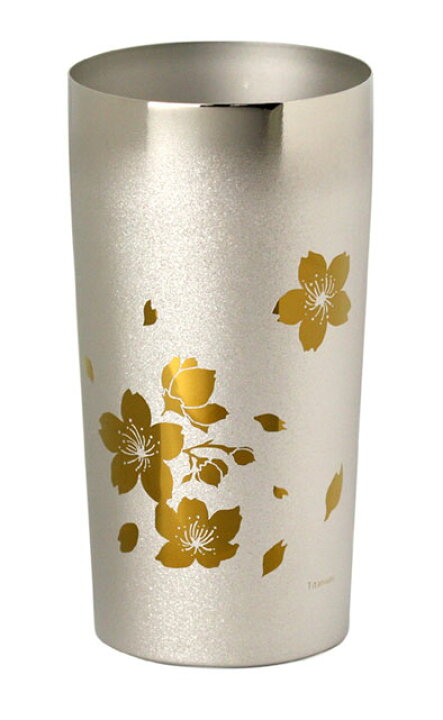 楽天市場】ホリエ チタン二重タンブラー プレミアム 桜花 結晶華飾