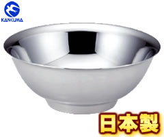 カンダオリジナルメタル丼ステンレスオールミラー磨き仕様387068(日本製・国産・中空2重構造・2重丼・どんぶり)