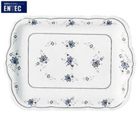 エンテック／ENTEC　ビューティーフラワー　角皿　10吋　BF-20　（日本製・国産・メラミン食器）