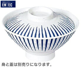 エンテック／ENTEC　とくさ　飯茶椀（身）　E-4A　（日本製・国産・メラミン食器・和食器・茶碗・千羽鶴印）