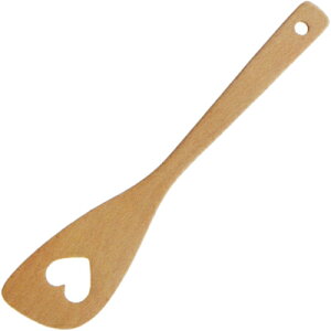 小柳産業 ブナ ハートターナー 16084 (穴あき・フライ返し・木製)