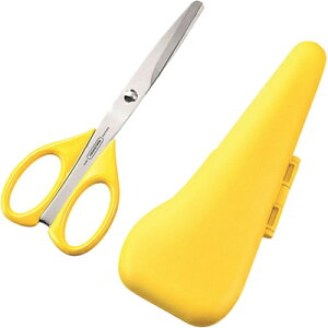 下村工業 かるラク たべやすい食事ハサミ ケース付 KR-402 (日本製・カーブ刃・はさみ)