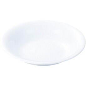 エンテック 給食用食器 深皿 大 No.49A ホワイト （日本製・メラミン食器・給食食器・千羽鶴印・洋皿・ENTEC）