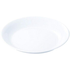 エンテック 給食用食器 深皿 中 No.49B ホワイト （日本製・メラミン食器・給食食器・千羽鶴印・洋皿・ENTEC）