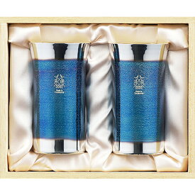 タマハシ 輝 純銅銘酒器 銀古美 2pcセット KG-16 （日本製・銅製タンブラー・銀メッキ古美仕上げ・『メイド・イン・ツバメ』・燕・MadeInTsubame）