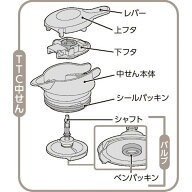業務用サーモス 【TTC 中せん】 部品 （サーモス ステンレスポット用交換部品・パッキン付き・THERMOS）