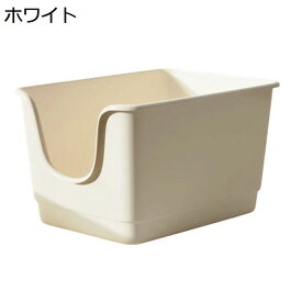 【20%OFFクーポン】猫　トイレ　大型　猫用トイレ本体　スコップ付き　大きな猫のトイレ　シンプル　飛び散り防止　オープンタイプ　ゆ