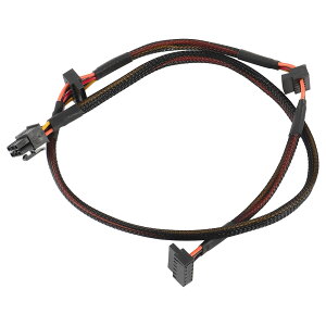 ���W�����[PSU 6 Pin - 3�|�[�g SATA�d���P�[�u�� 18AWG ���C���[ 80cm�A NP �V���[�Y�p