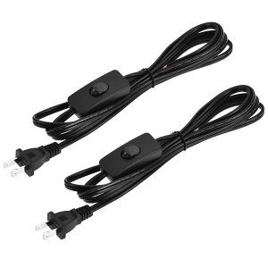 T�d���� �p���[���C�� US�v���O�����v�R�[�h �X�C�b�`�t�� SPT-2 18AWG UL�F�� �u���b�N 1.8M 2�{����