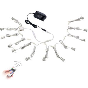 LED���L���r�l�b�g���C�g�����N�\�ȃL�b�g12 V ���C�����XRF�����[�g�R���g���[��& UL �d���v���O�L�b�`���Ɩ�( 6,9,12�p�b�N) 12x1w-
