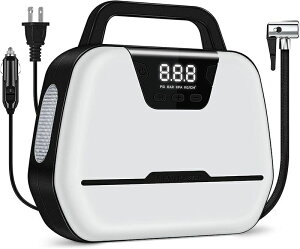 ☆ エアーコンプレッサー 電動空気入れ 5 in 1 AC/DC給電 ☆ d 