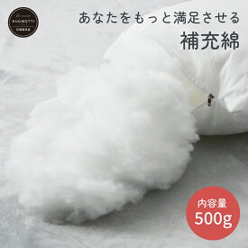 NELUKA 補充綿500g 綿 わた 中綿 追い綿 防ダニ 抗菌 防臭【日常の小さなクッションにも】【同時購入オススメ】