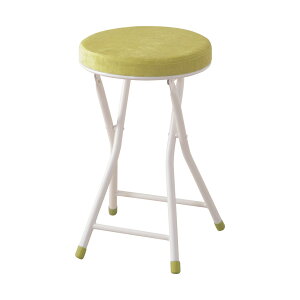 パイプ椅子 おしゃれ 折りたたみ椅子 カウンタースツール カウンターチェアー 丸 室内用 高さ49cm 東谷 PC-31