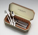 カトラリーセット スプーン フォーク ナイフ　エメラルド 12pc.ディナーセット　バスケット付　 テーブルウエア　4客用 ギフトセット 高級カトラリーセット プレゼント お祝い 結婚祝い 新築祝い 出産内祝い【日本製 燕三条】ラッキーウッド 公式