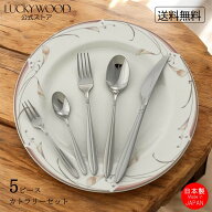 【送料無料】お一人様用　カトラリーセット スプーン　フォーク　ナイフ　ヴィスビー　5pc.パーソナルセ…