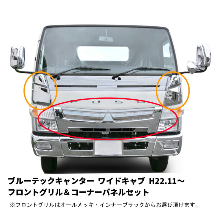 楽天市場】三菱ふそう ブルーテック キャンター ワイドキャブ フロント  