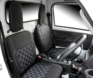 スズキ キャリイ シートカバー シート カバー 人気 おすすめ 運転席 助手席 カスタム パーツ 内装 内装パーツ カスタムパーツ レザー PVC キャリー H25.9- クリッパー H25.12- ミニキャブ H26.2- ス