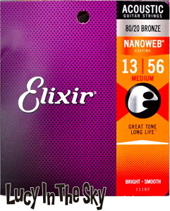 Elixir ( GNT[ ) ARM NANOWEB 80/20 Bronze Midium #11102m.013-.056n