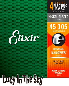 Elixir ( GNT[ ) x[X NANOWEB Nickel Light / Medium #14077 [.045 - .105]
