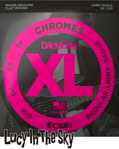 D'Addario i __I j x[X Chromes Bass Light #ECB81m.045-.100n
