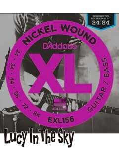 D'Addario i __I j x[X Nickel Wound Bass 6 #EXL156m.024-.084n