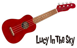 Fender ( tF_[ ) \vm EN Venice Soprano Ukulele Cherry