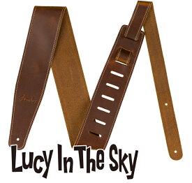 Fender ( フェンダー ) ギター ストラップ BROKEN-IN LEATHER 2.5" ( TAN )