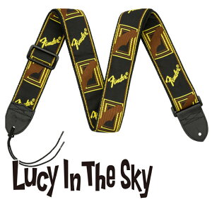 Fender ( tF_[ ) M^[ Xgbv Fender 2" MONOGRAMMED STRAP ( BL/YE/BR )