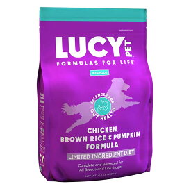 ルーシーペットフード チキン・ブラウンライス＆パンプキン ドライドッグフード 4.5ポンド(2kg) ドッグフード ナチュラルペットフード 【LUCY PET FOOD】 全年齢・全犬種対応 普通粒 小粒